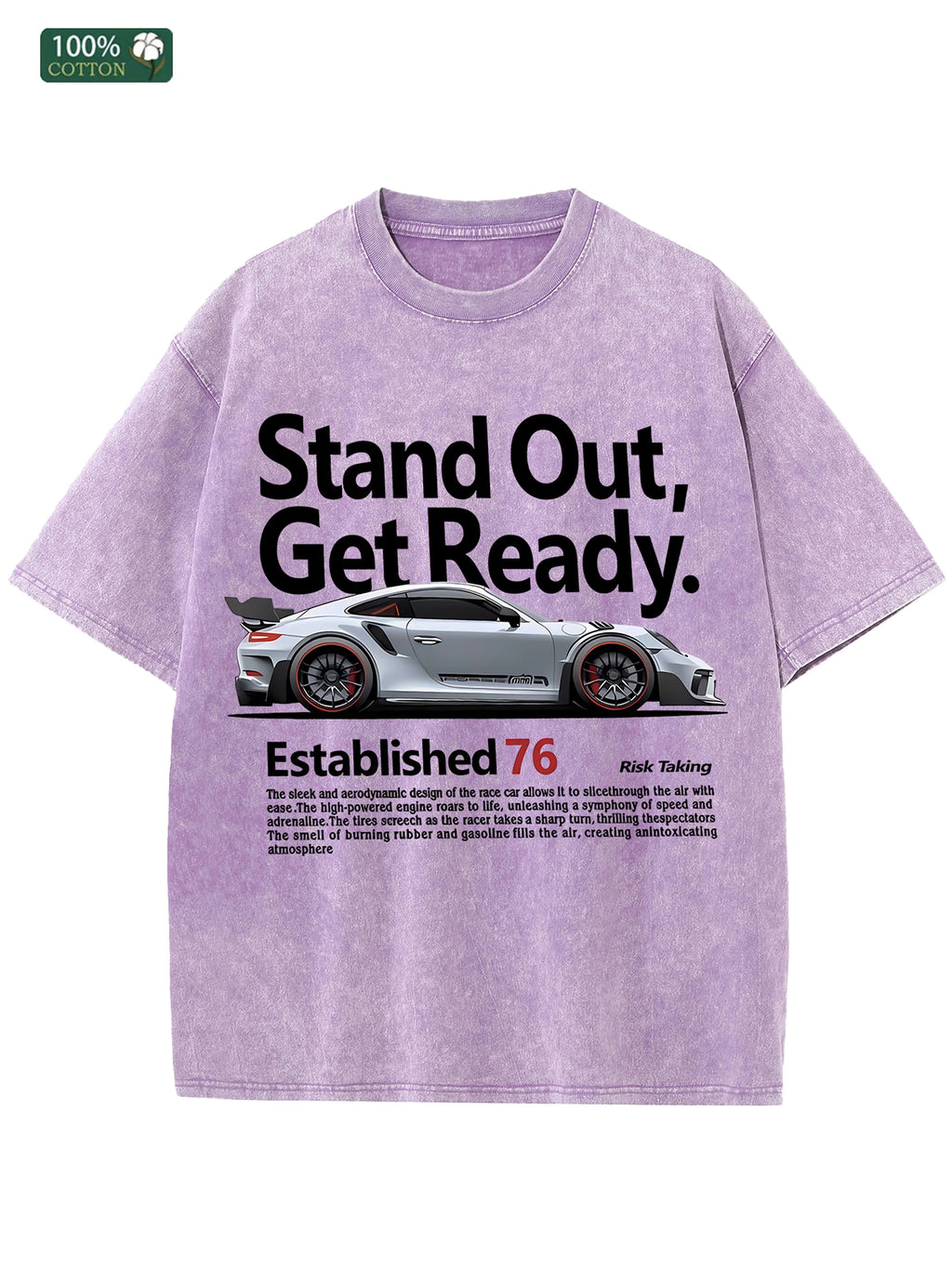"Stand Out" Cotton Washed T-Shirt