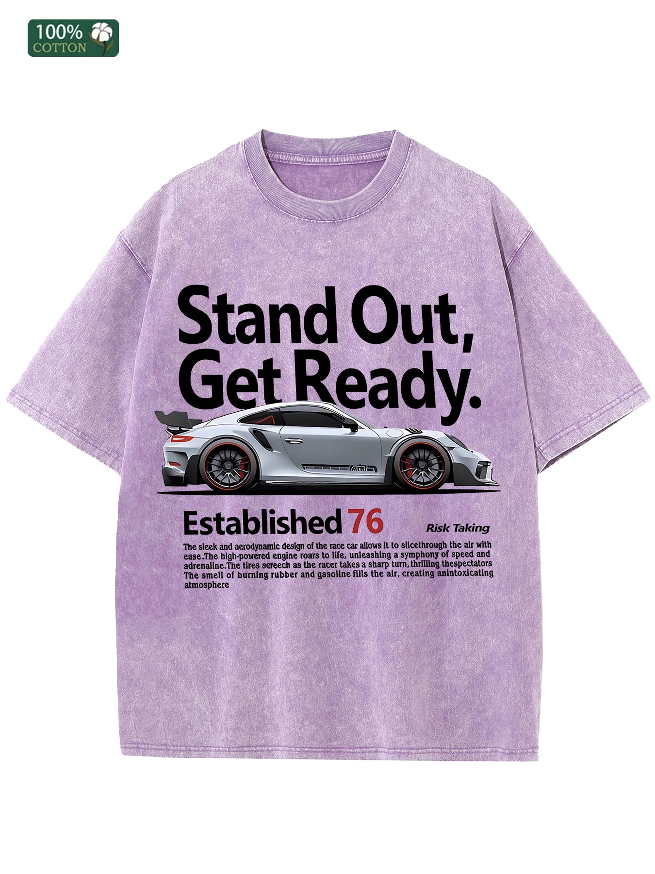 "Stand Out" Cotton Washed T-Shirt