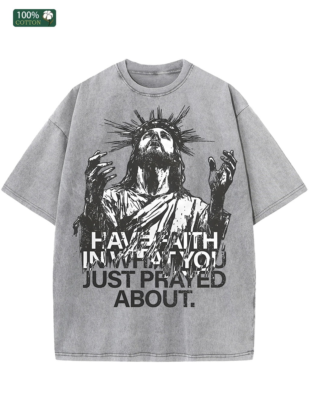 "Have Faith" Retro Washed Cotton Tee