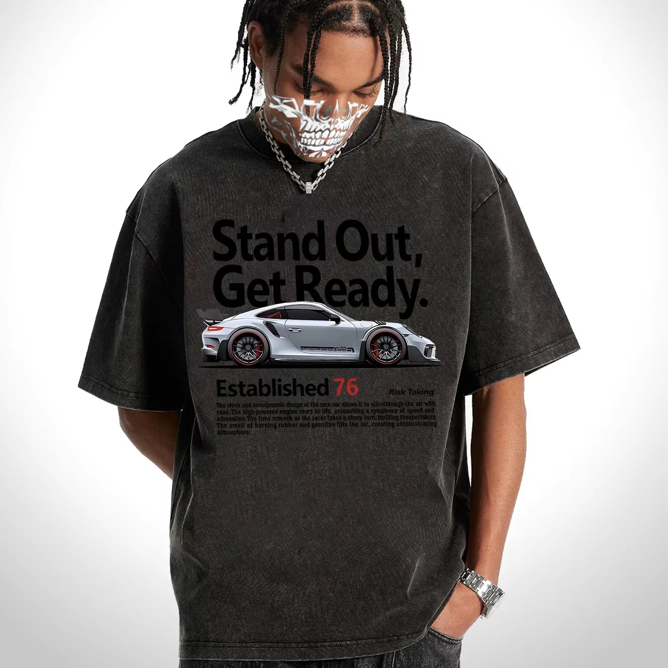 "Stand Out" Cotton Washed T-Shirt