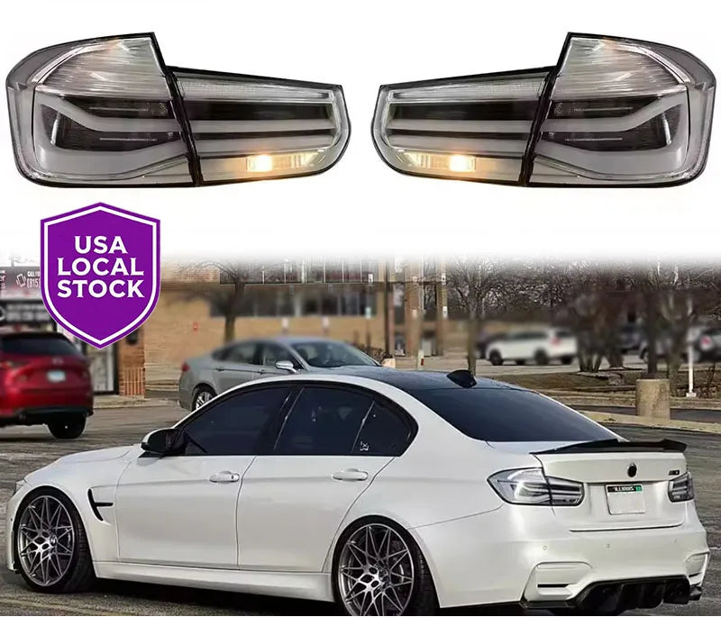 BMW 3 Series F30/F35/F80 LED Taillights (2012–2018) – SJC Clear Lens Plug-and-Play Upgrade