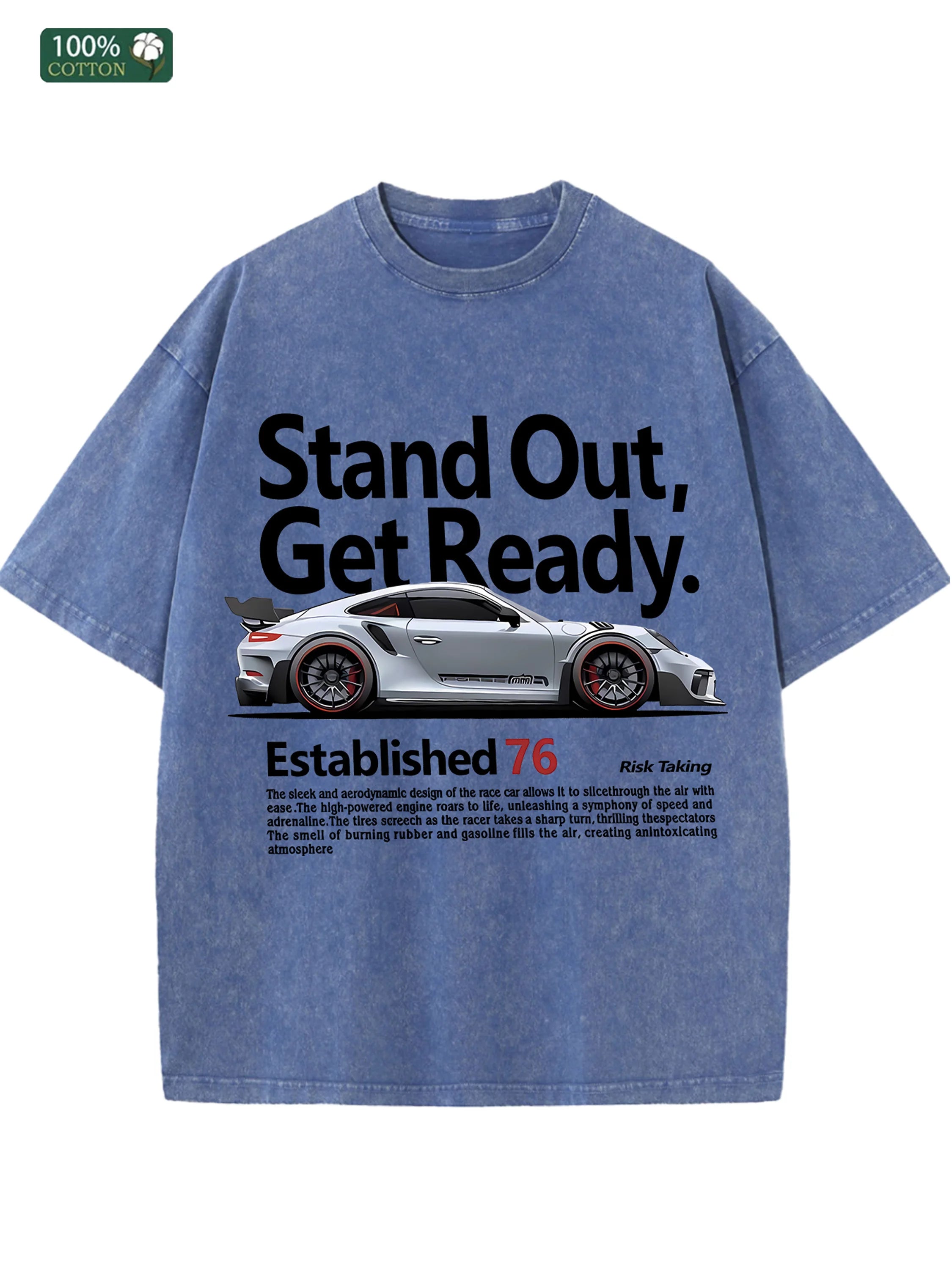 "Stand Out" Cotton Washed T-Shirt