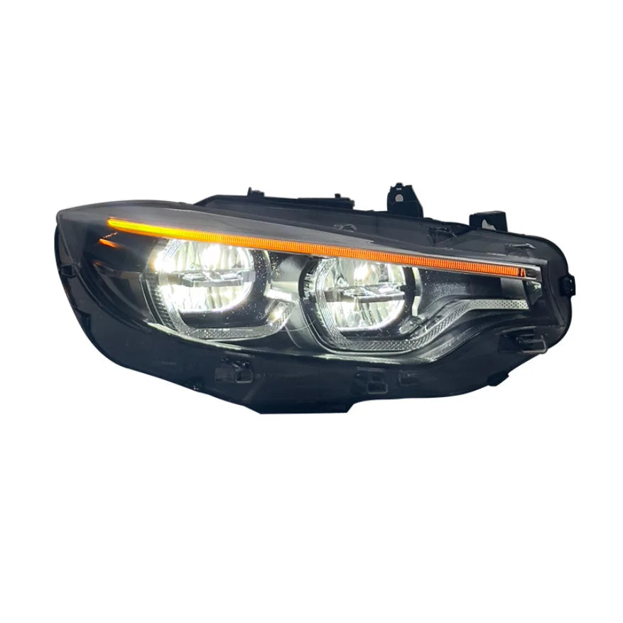 BMW F32–F82 Ikon-Style Dual-Color LED Headlights – Yellow/White DRL Upgrade (M3/M4 2013–2019)
